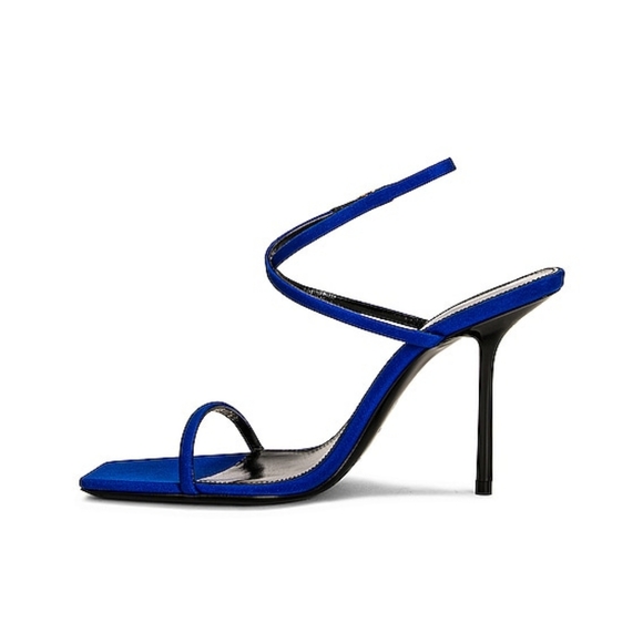 SAINT LAURENT Baliqua Sandals Blue Size 36.5 - Picture 3 of 14